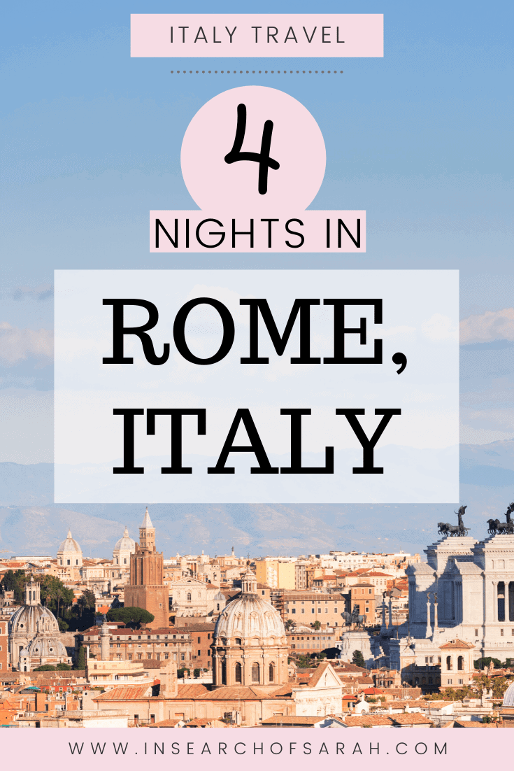 4 night Rome itinerary