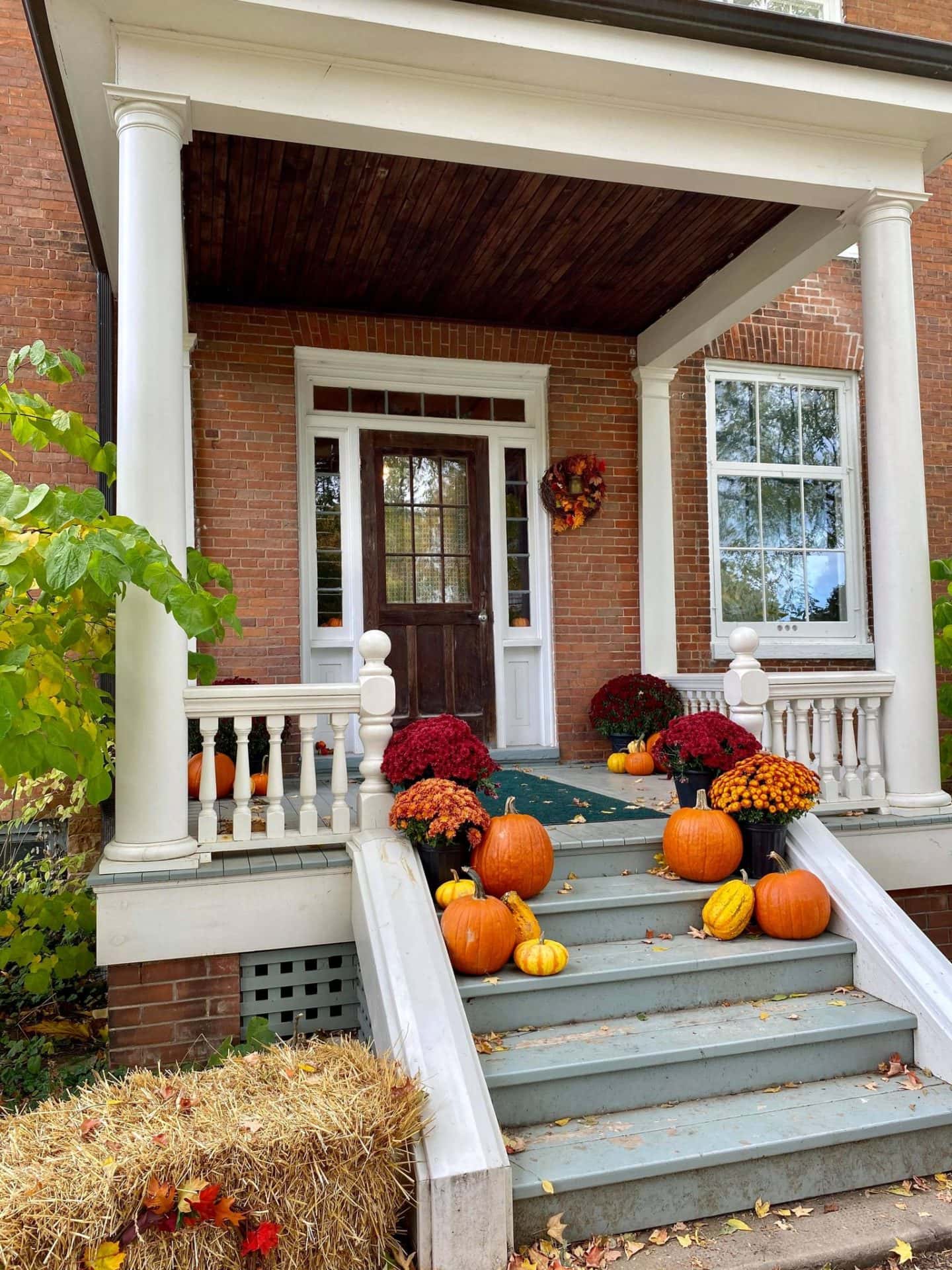 Front porch of the Ball home