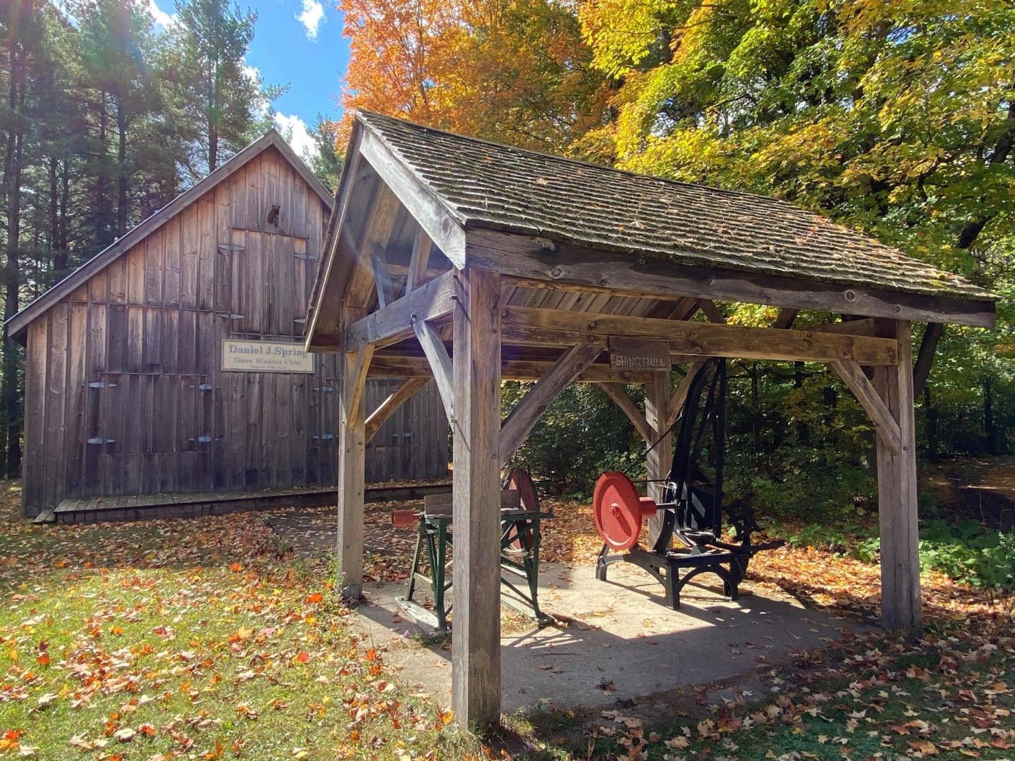 Planing mill with equipment