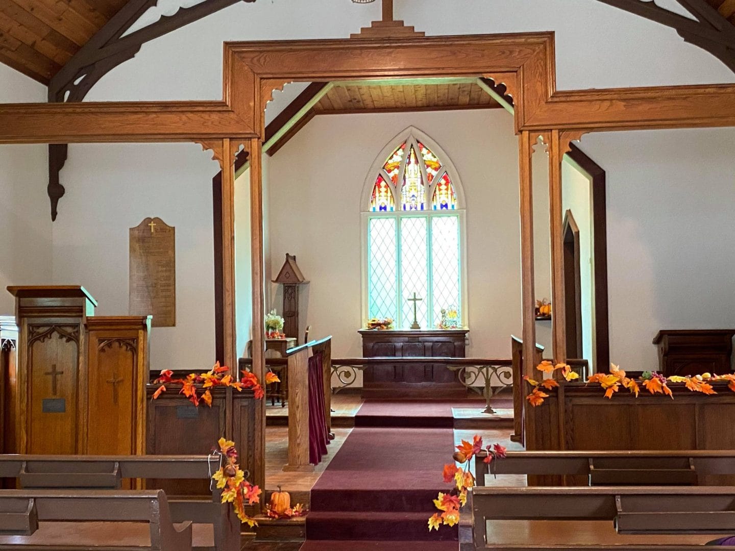 Inside St Georges church