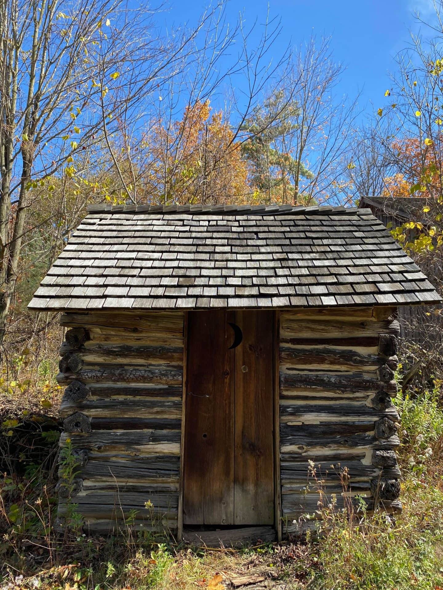 log outhouse