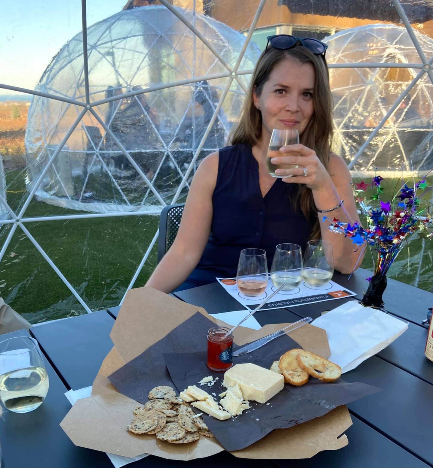 inside the wine dome lounge