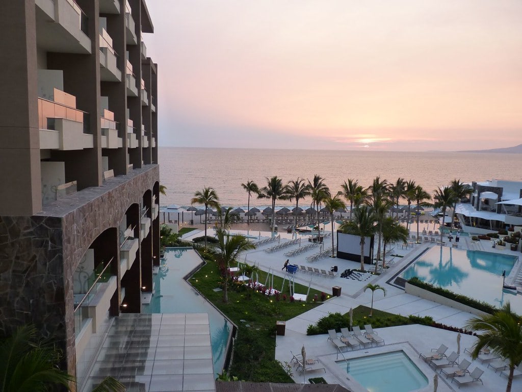 Puesta de sol en la Bahía de Vallarta