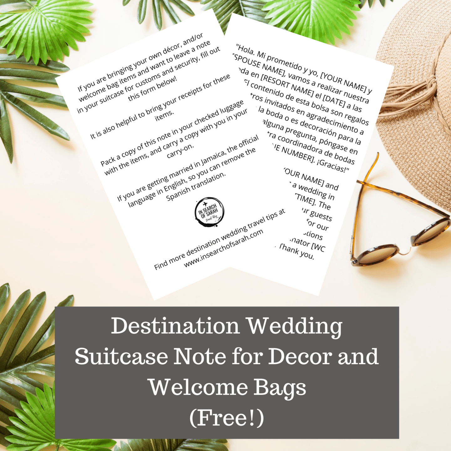 8 Destination Wedding Welcome Bag Ideas