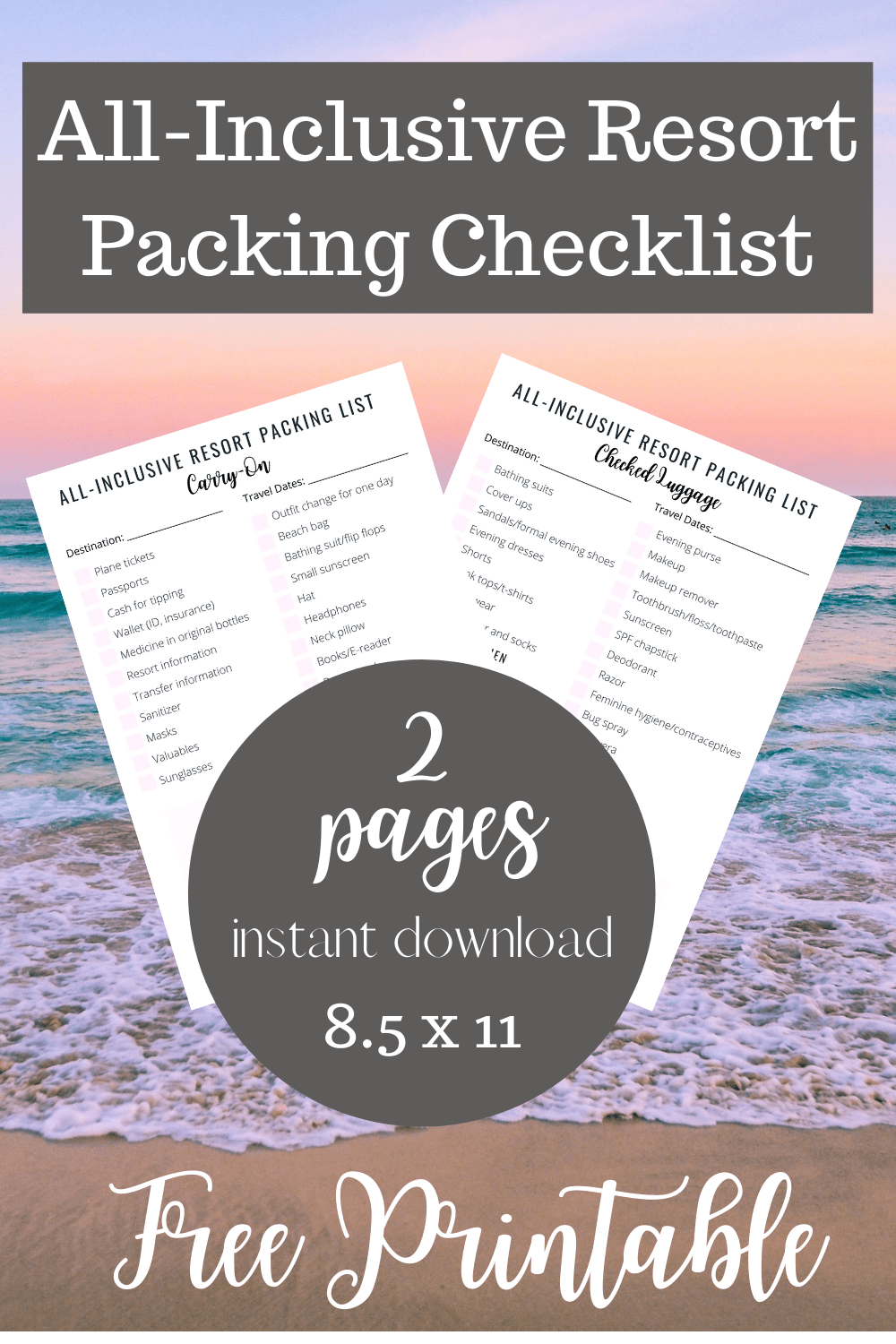 packing list for cancun all inclusive