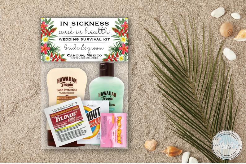 How-To: Assemble a Hawaiian-themed Welcome Bag for a Destination Wedding