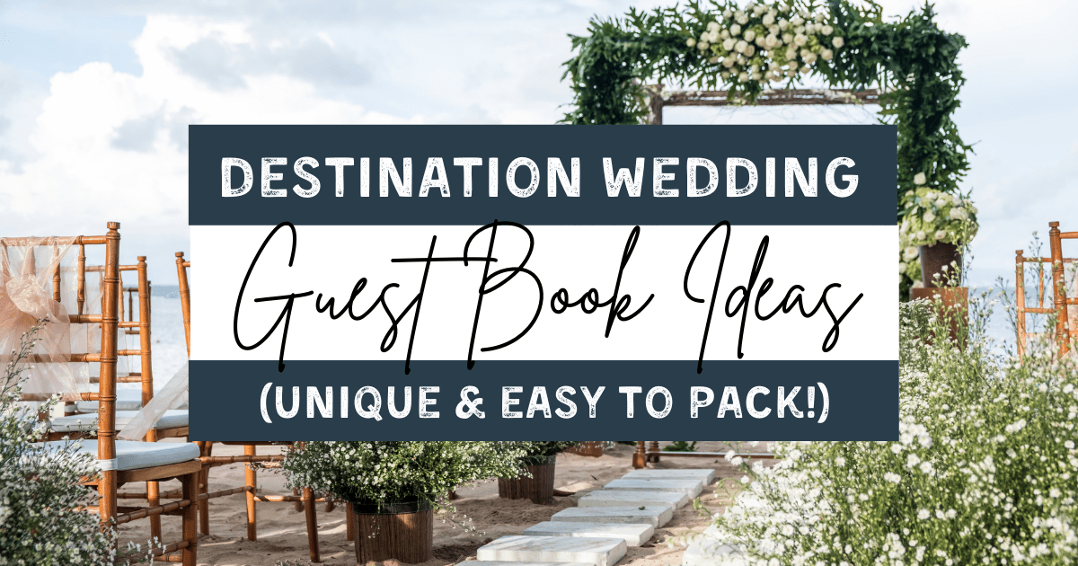 destination wedding guest book ideas