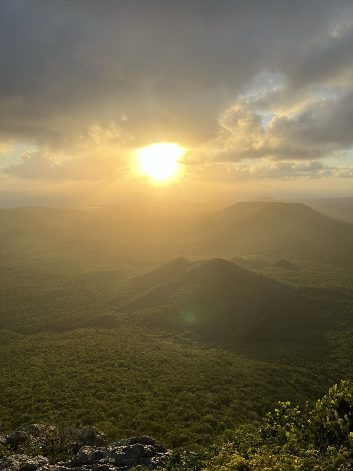 mount christoffel view from summit