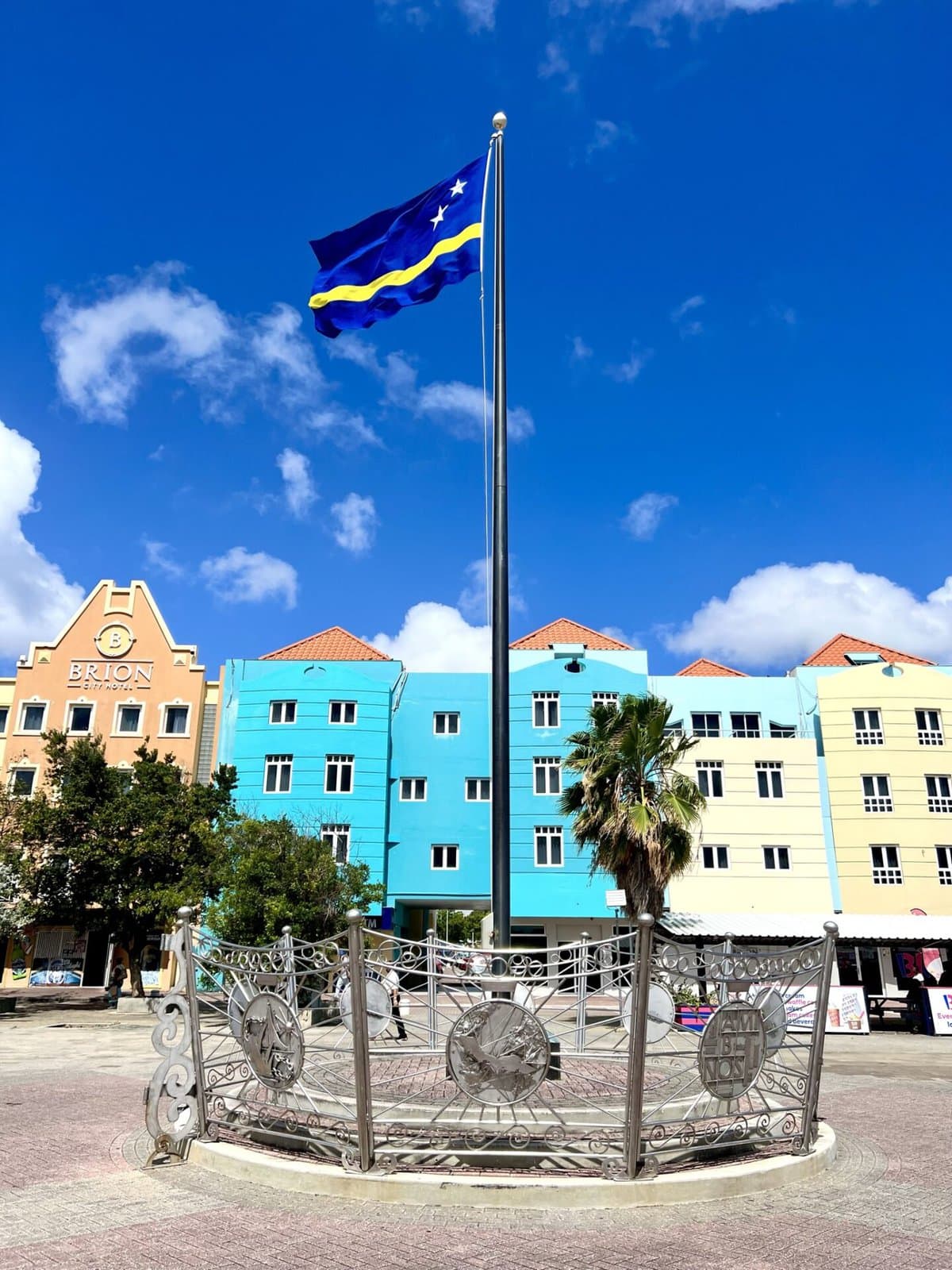 tourist map of willemstad curacao