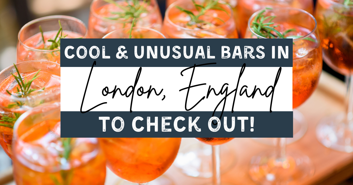 cool and unusual bars in london