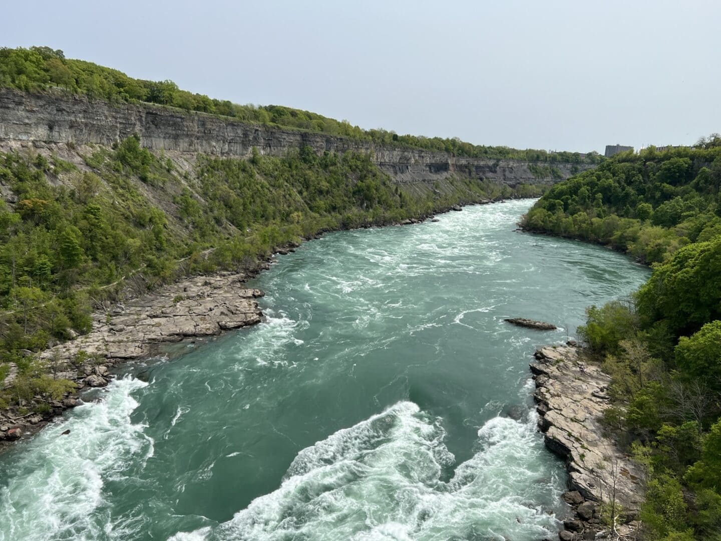 niagara river views from whirlpool aero car